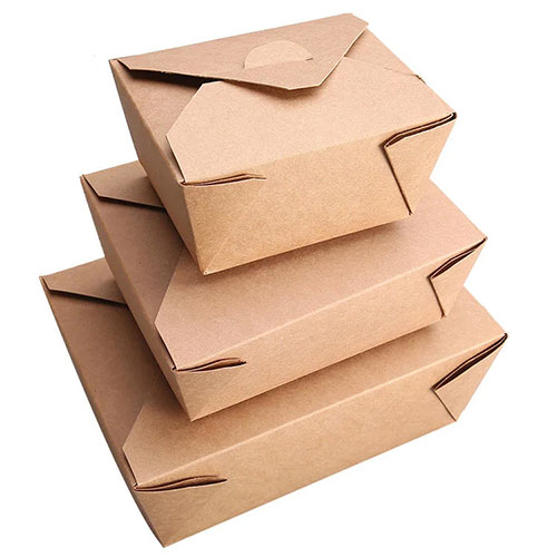 900ml salad box Kraft paper fast food packaging box