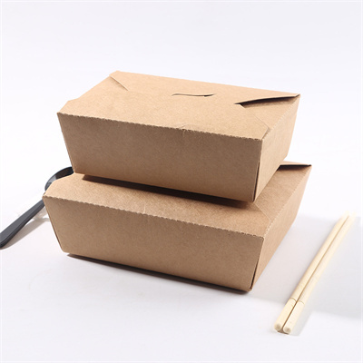 1400ml Kraft Paper Boxes For Food Packaging