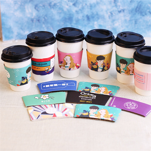 Disposable Kraft Cup Corrugated Paper Cup Sleeve