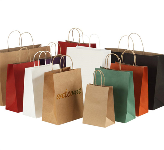 Shopping Corporate Image Gift Stripe Handbag Bags