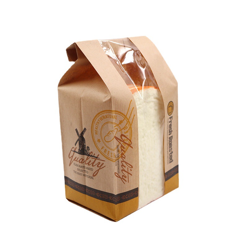 Food Paper Bag Tip Bottom Window Film Bags