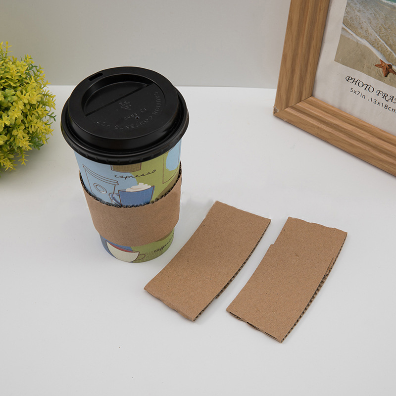 80mm 90mm Corrugated Paper Cup Sleeve
